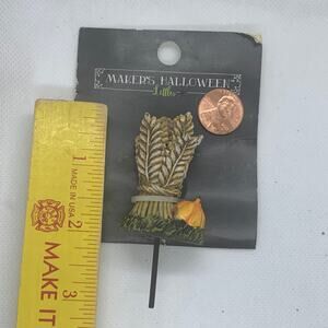 flaw NIP Maker's Halloween Littles WHEAT BUNDLE pick pumpkin miniature Joann